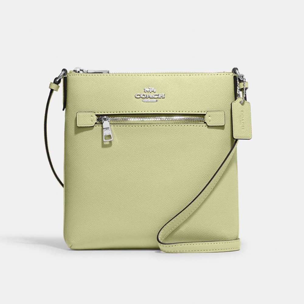 Coach Mini Rowan File Bag in Pale Lime Color